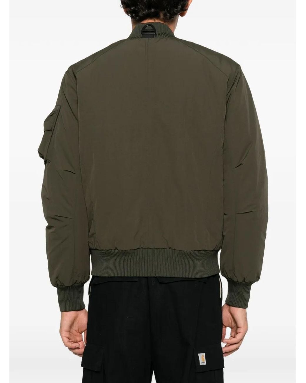JG1 Green Zip-Up Bomber Jacket for men