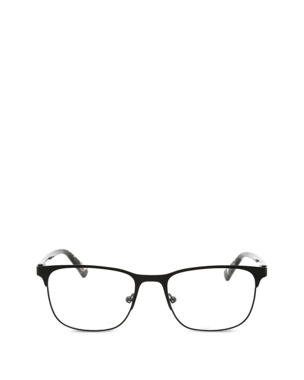 Gant Black Lunettes De Vue À Monture Rectangulaire for men