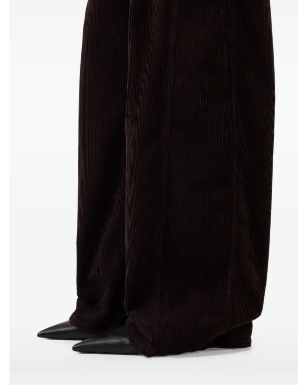 Closed Black Tori-X Corduroy Straight-Leg Trousers