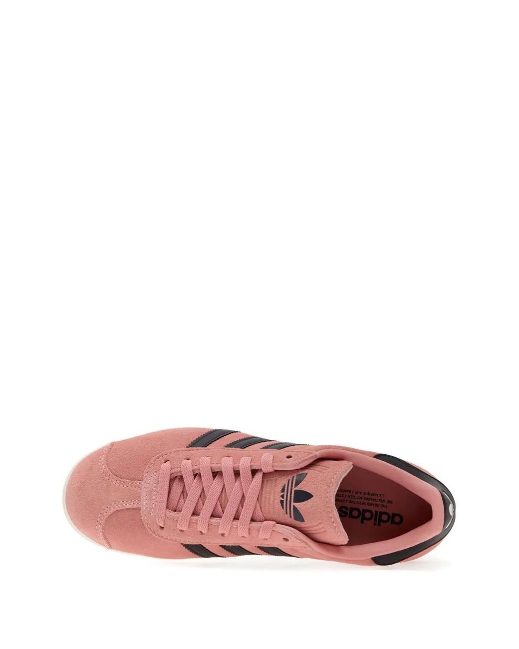 Adidas Pink Gazelle Three-Stripe Suede Sneakers for men