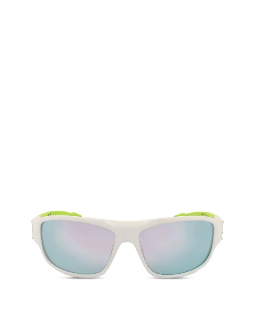 Adidas White Rectangle-Frame Mirrored Sunglasses for men
