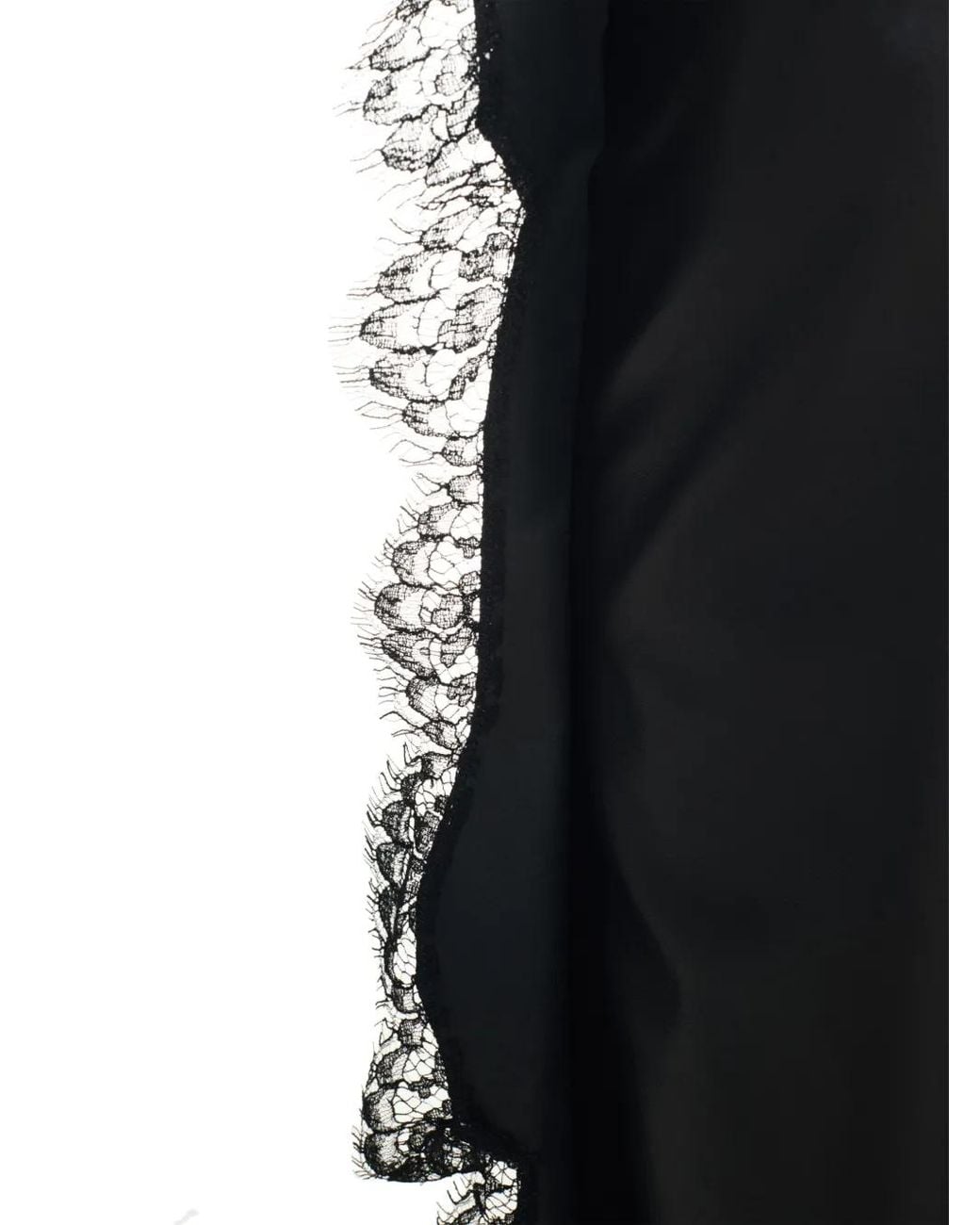 Off-White c/o Virgil Abloh Blue Lace-Trim Leather Trousers