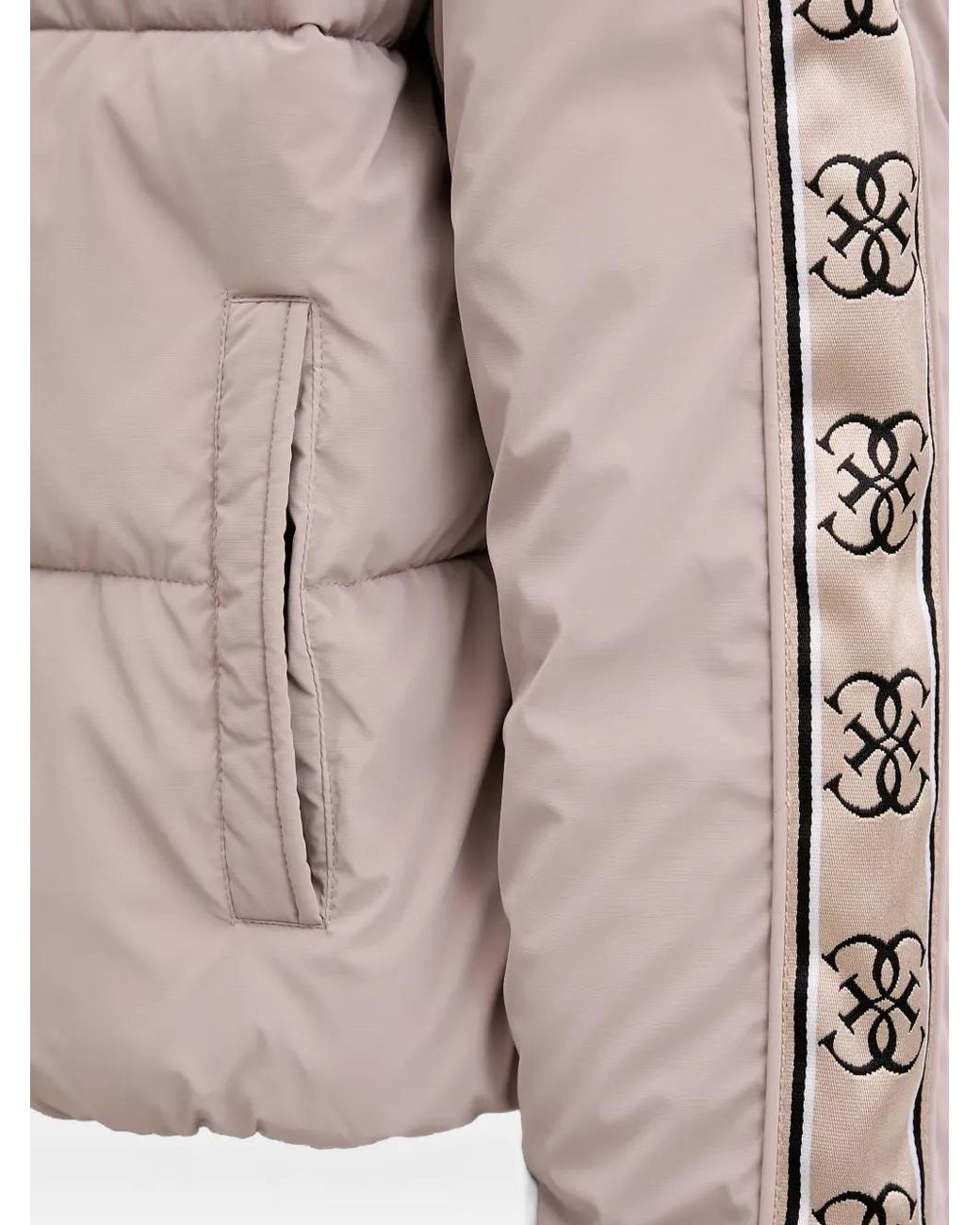 Guess Natural High-Neck Puffer Jacket