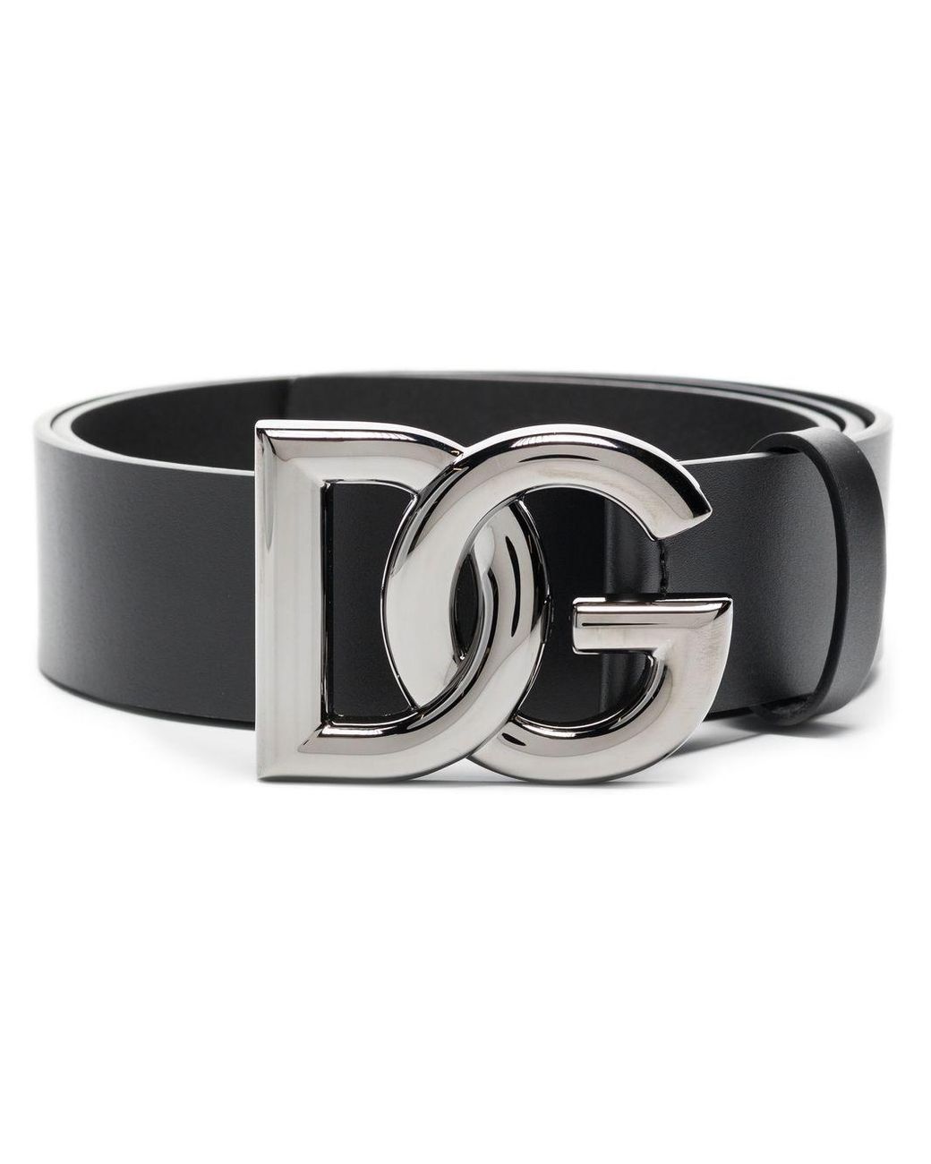 Herren Accessoires Gürtel Dolce & Gabbana Leder Gürtel mit Logo-Schnalle in Schwarz für Herren 