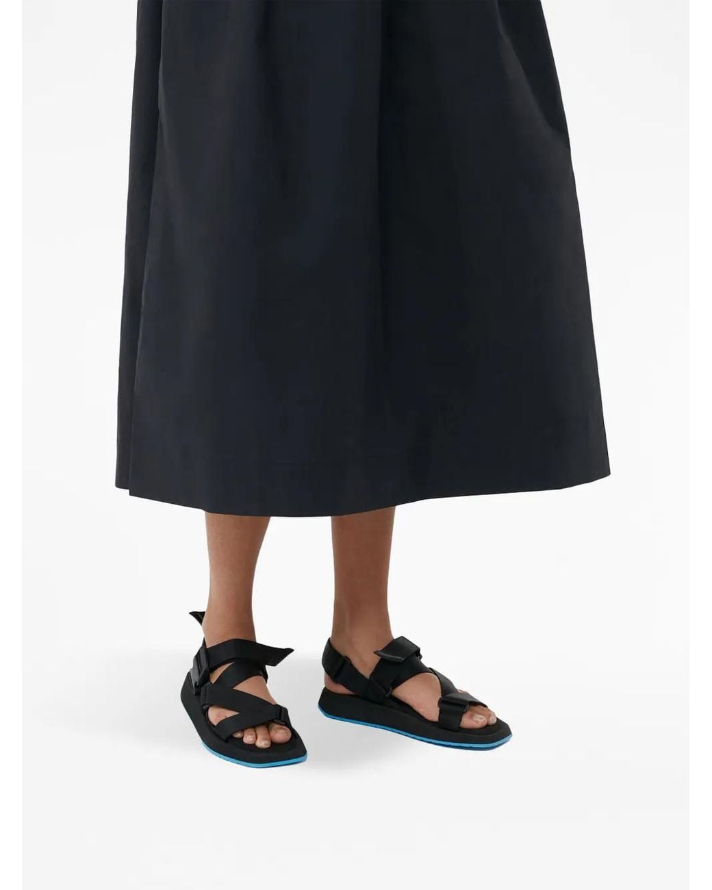 Ganni Black Multi-Strap Sandals