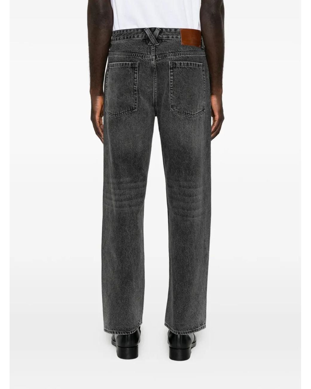 Entire studios Gray Seth Faded-Effect Jeans for men