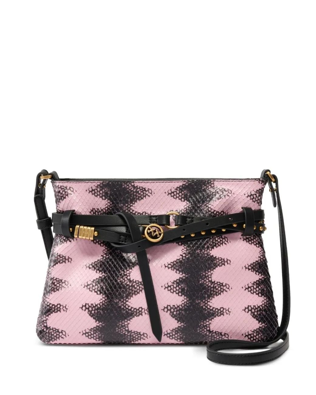 Pinko Pink Stud-Embellishment Shoulder Bag