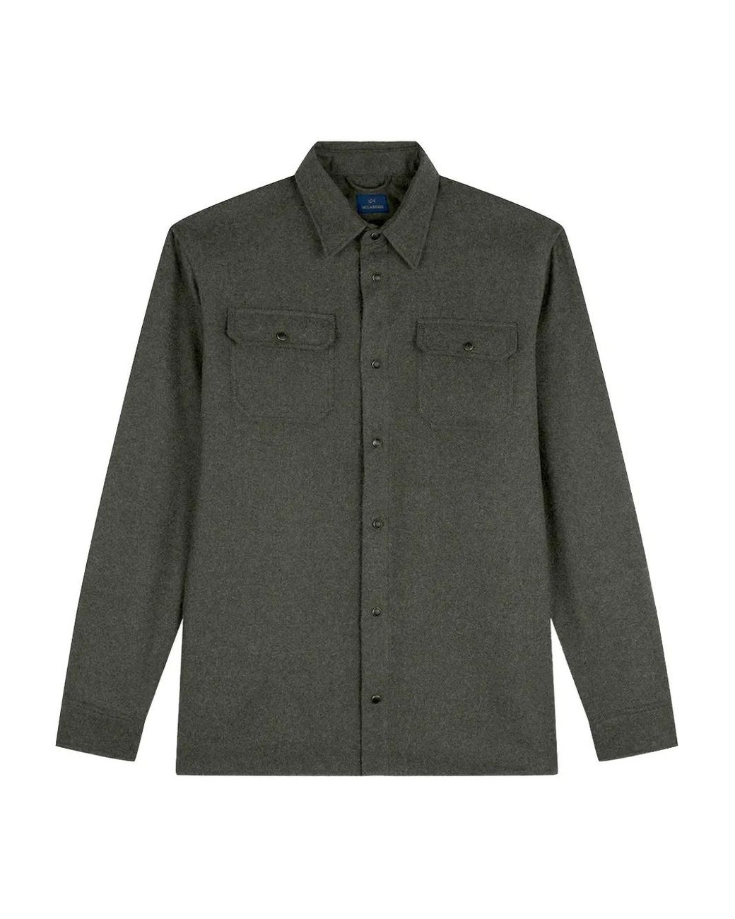 Paul & Shark Green Double-Pocket Shirt for men