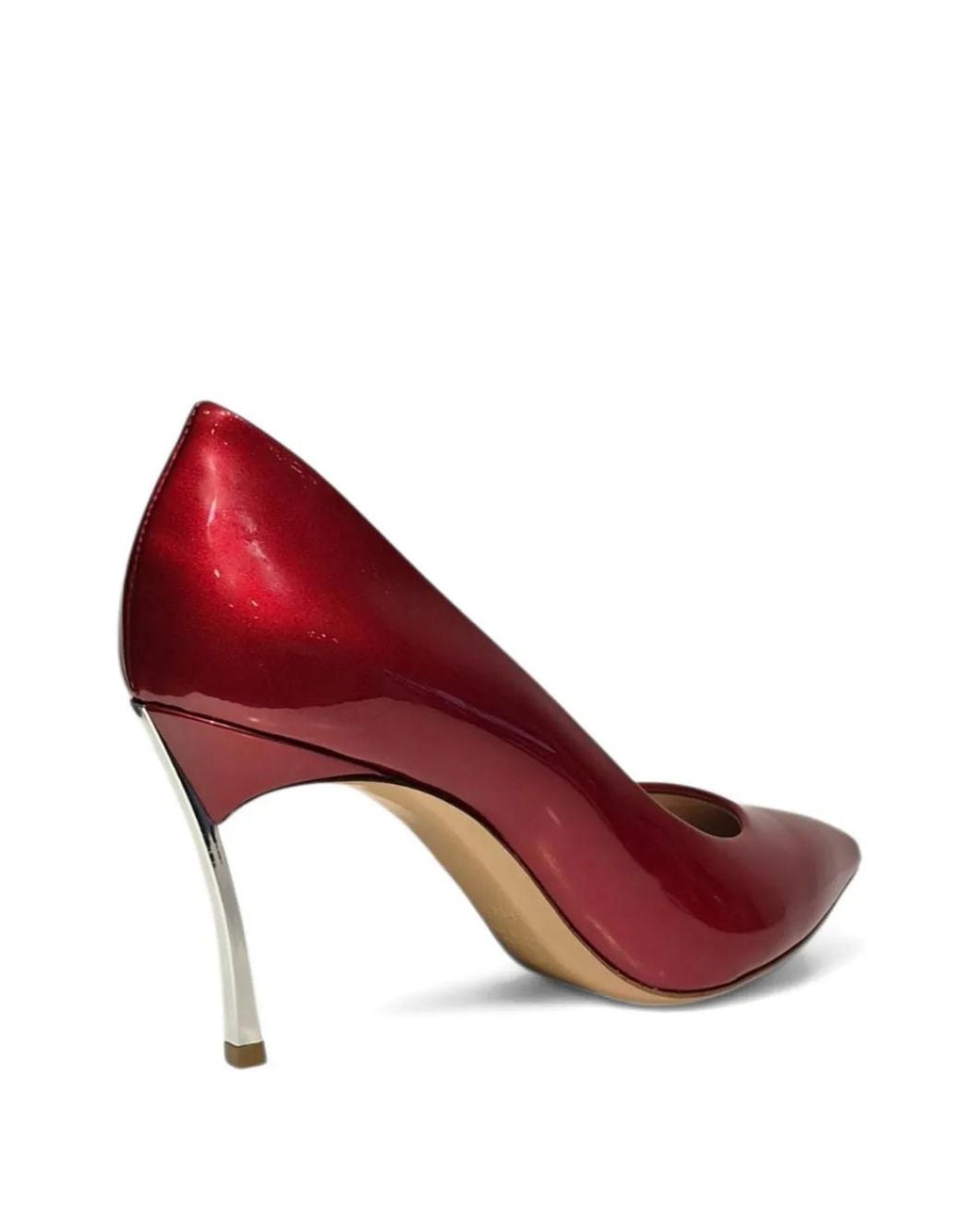 Casadei Red Pointed-Toe Stiletto Heeled Pumps