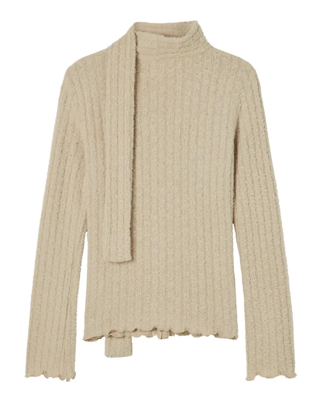 B+ AB Natural Ruffled Cardigan