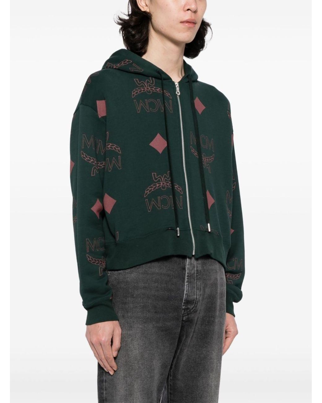 MCM×PHENOMENON Monogram Print Zip Hoodie