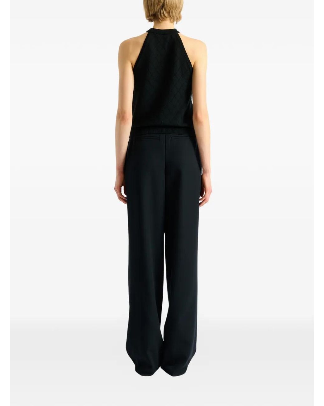 Balmain Black Wool Top