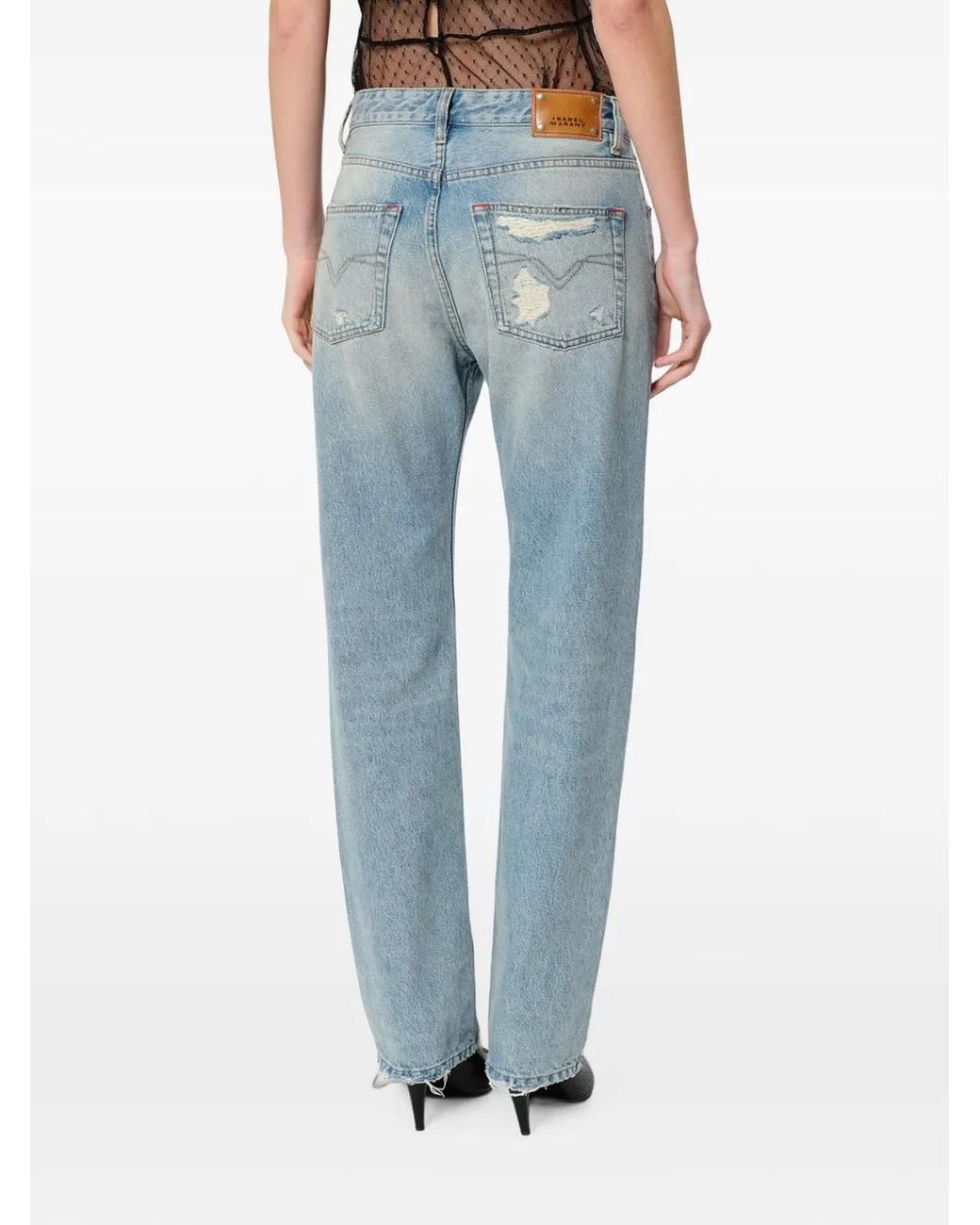Isabel Marant Daya Regular Jeans in het Blue