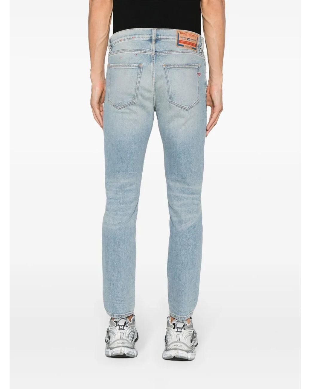 メンズ DIESEL 2019 D-Strukt スリムジーンズ Blue