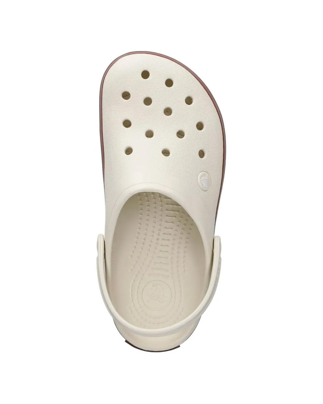 CROCSTM White Crocband Perforated Logo-Patch Mules