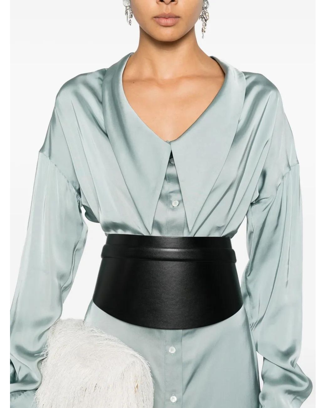 Viktor & Rolf Green Long-Sleeve Maxi Dress