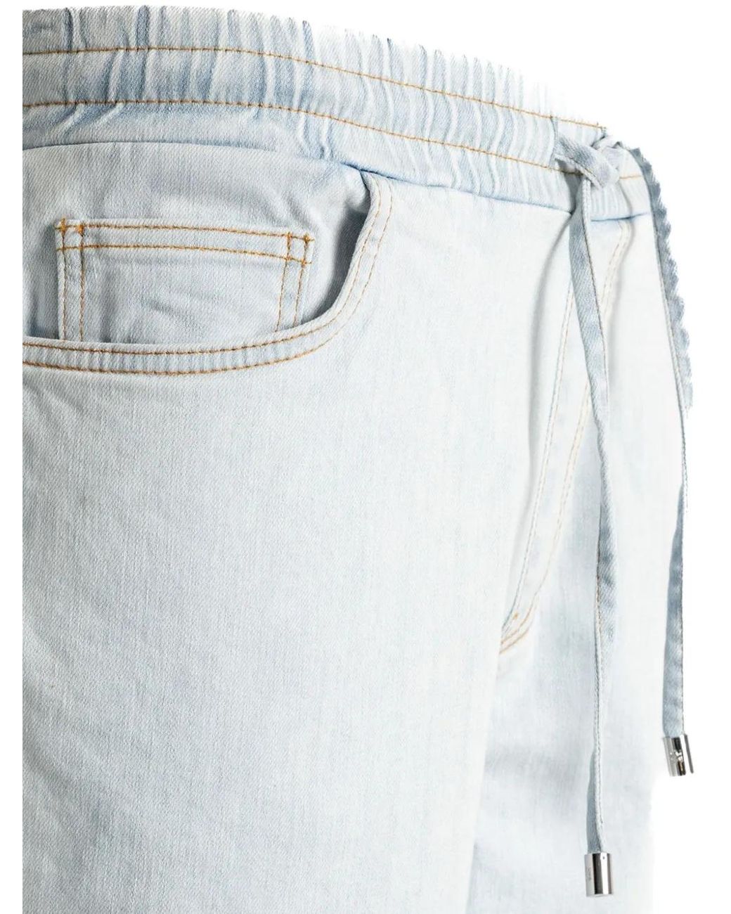 Amiri Blue 3D 5 Pocket Short for men