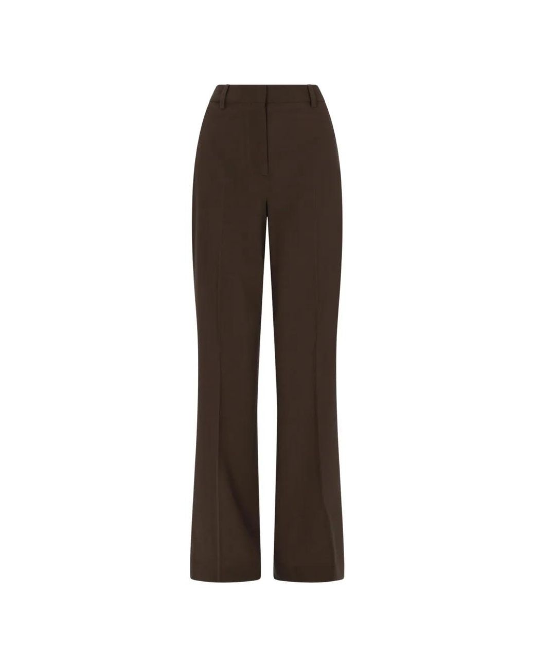 Golden Goose Deluxe Brand Brown Pantalon Évasé À Taille Haute