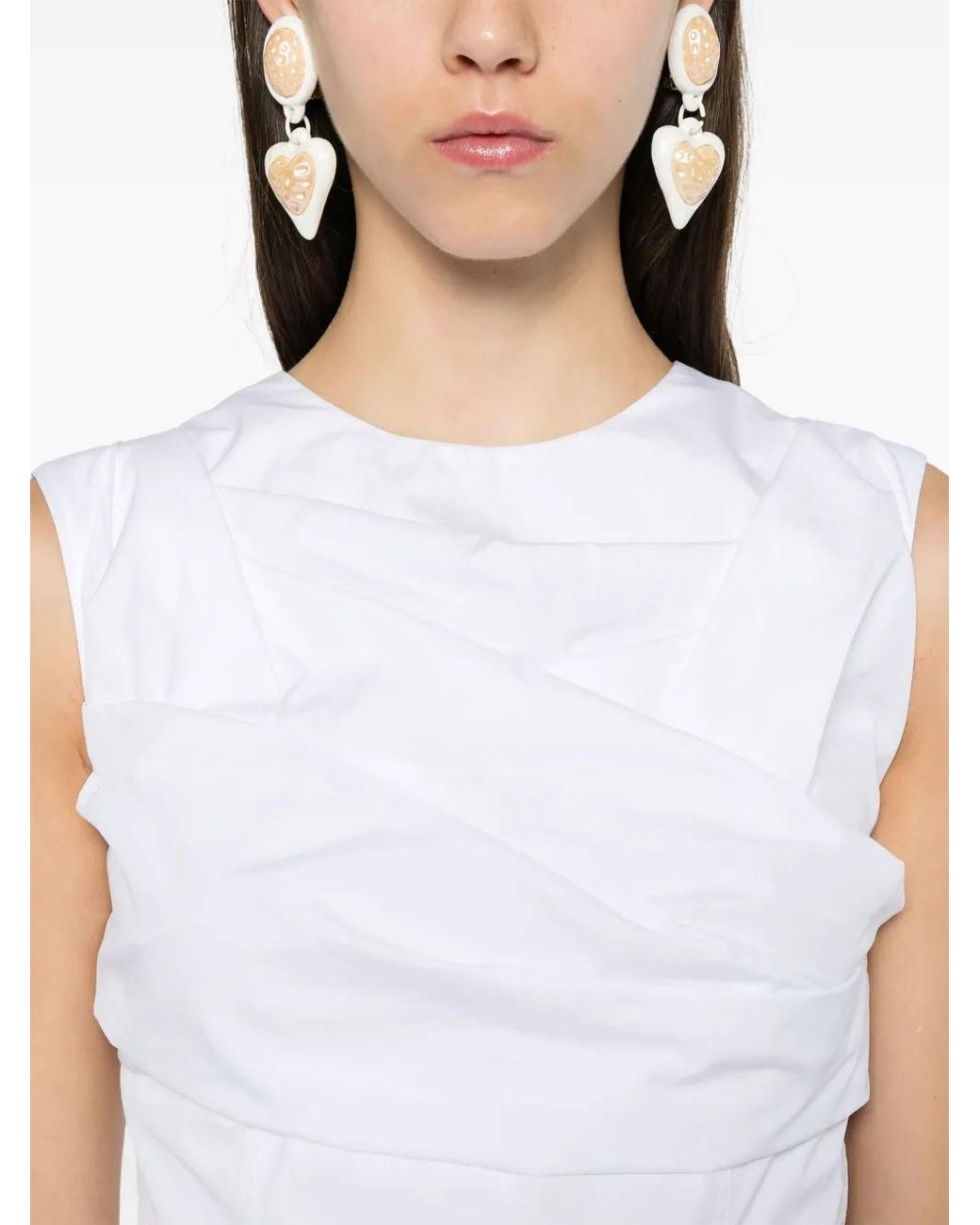 Blusa Plisada Viktor & Rolf de color White