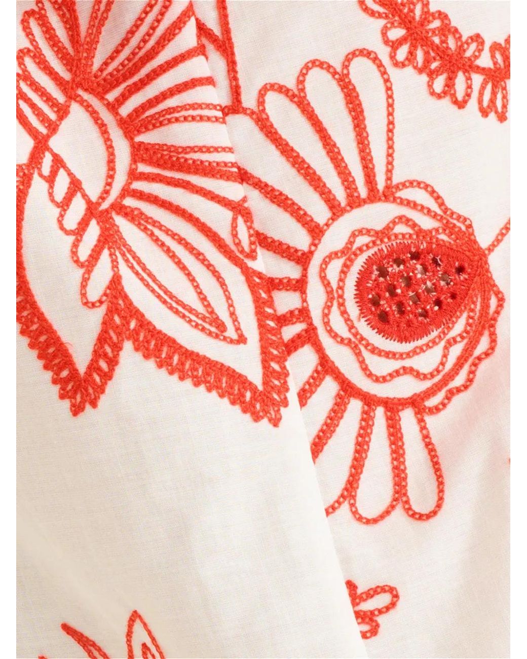 Eres White Floral-Print Dress