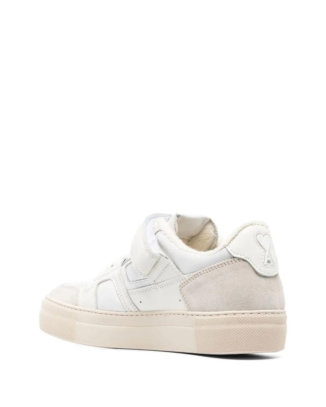 AMI White Ami Paris Ami Arcade Leather Sneakers