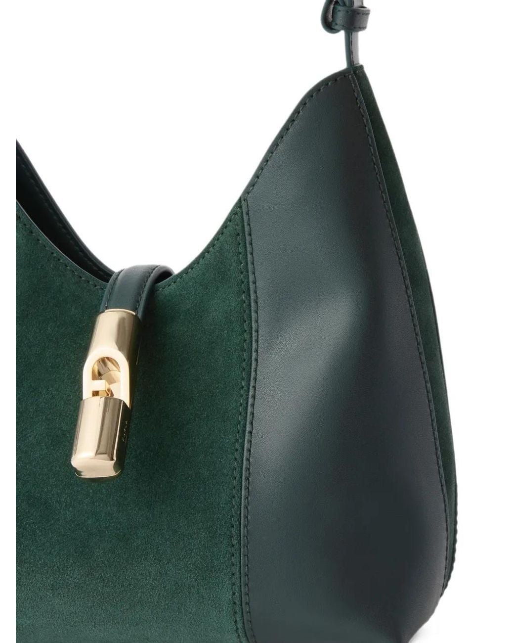 Furla Green Goccia Shoulder Bag S