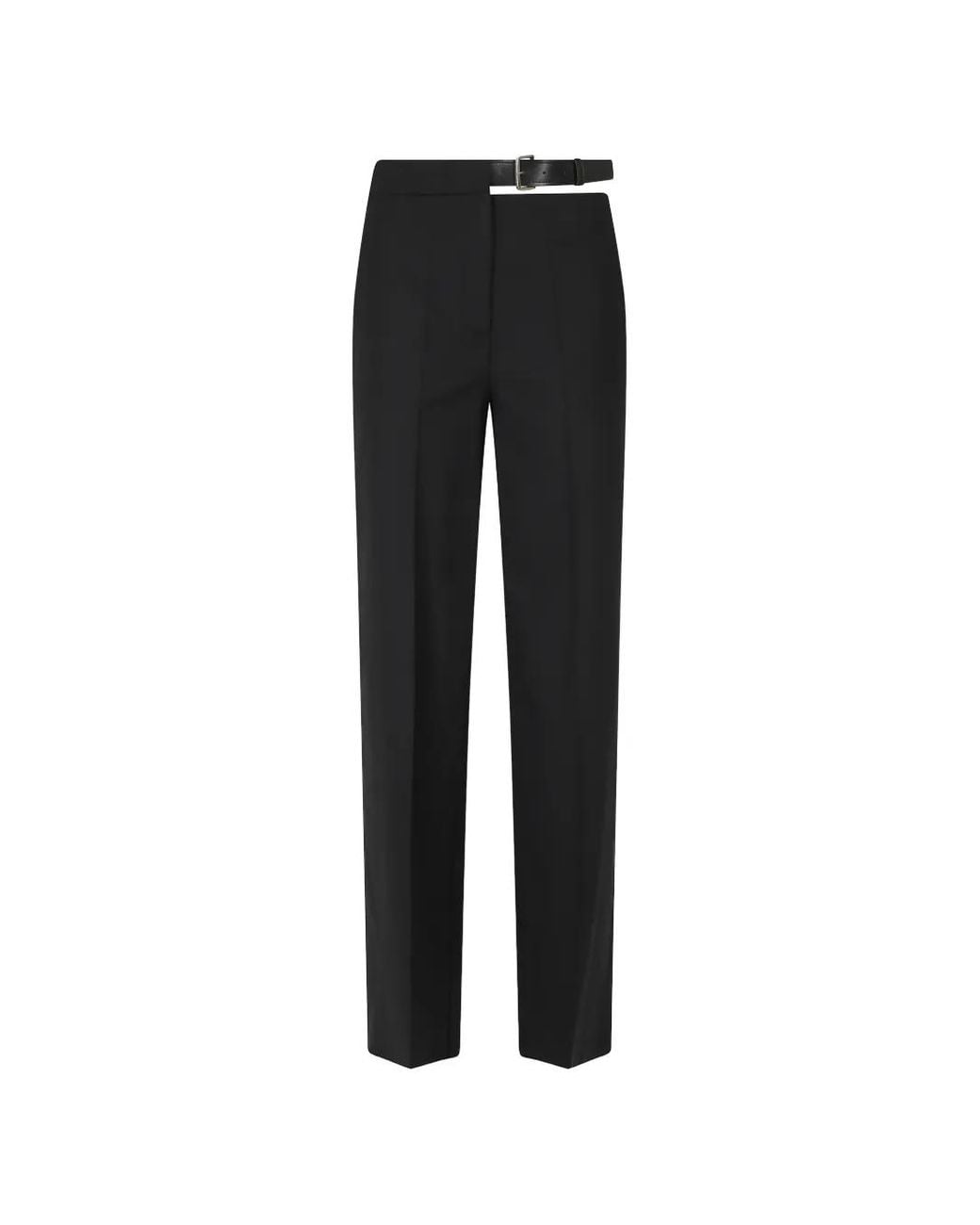 Semicouture Black Debbie Belted Cutout Trousers