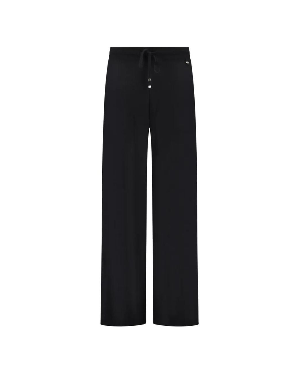 Herno Black Drawstring-Waist Cashmere Trousers