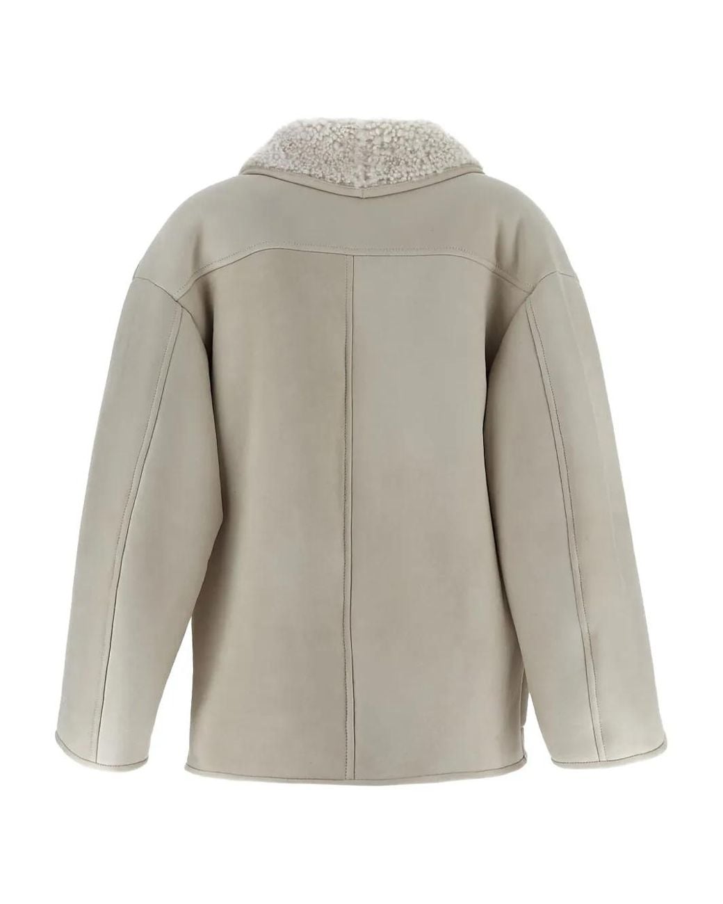 Salvatore Santoro Gray Shearling Jacket