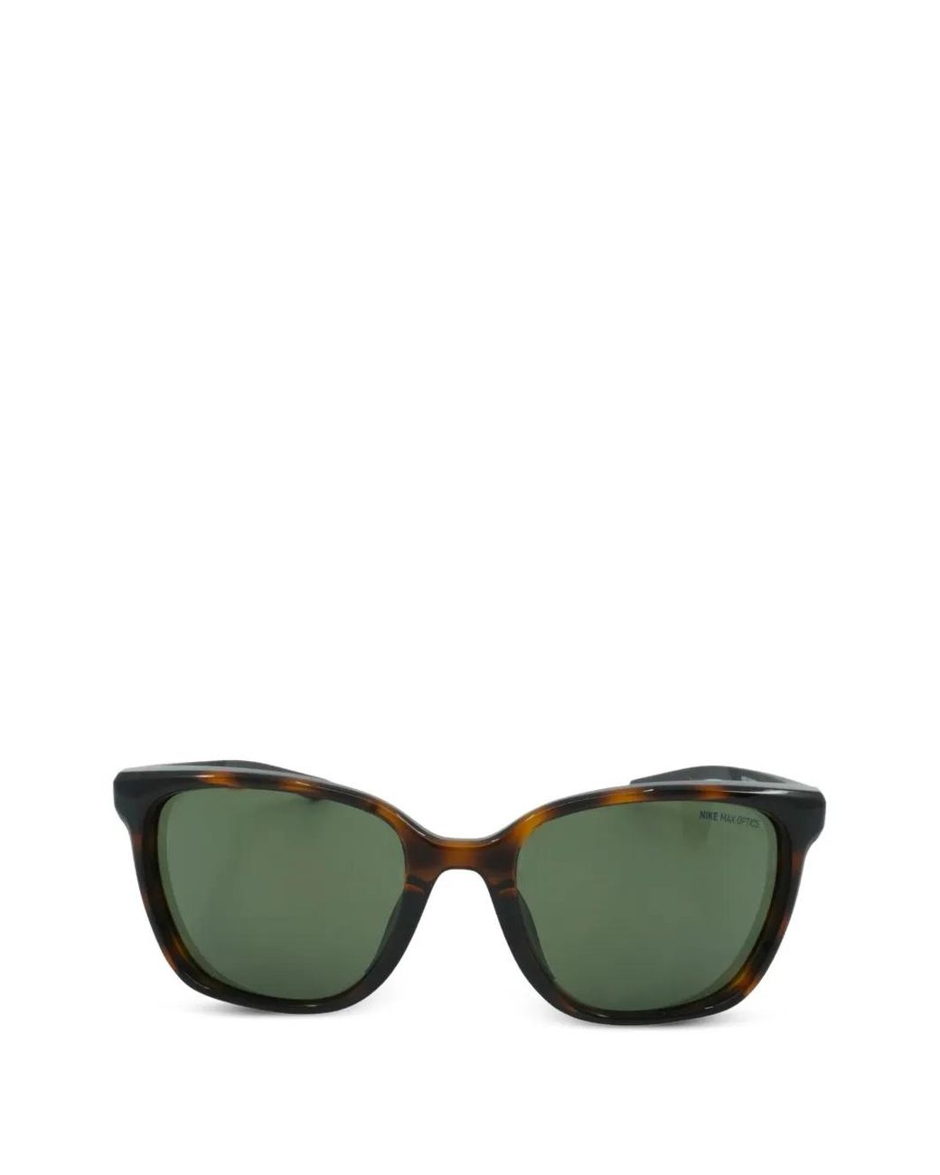 Nike Green Sentiment Tortoise-Frame Sunglasses for men