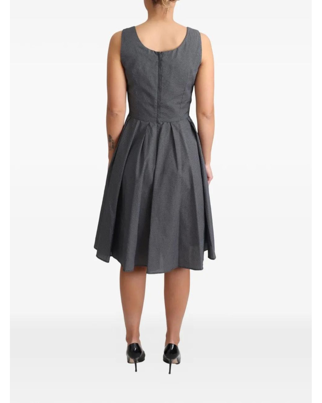 Dolce & Gabbana Black Aline Midi Dress