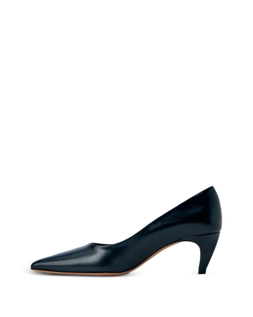 Jude Blue Blade Pointed-Toe Leather Pumps