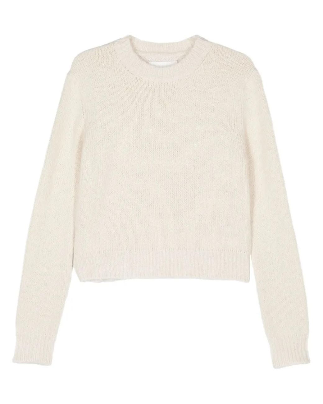 Jil Sander Trui Met Ronde Hals in het Natural