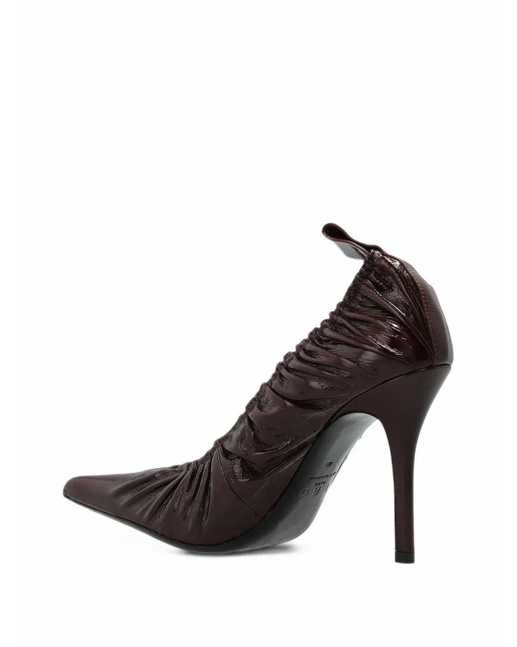 IRO Black Geraffte Fronce Pumps