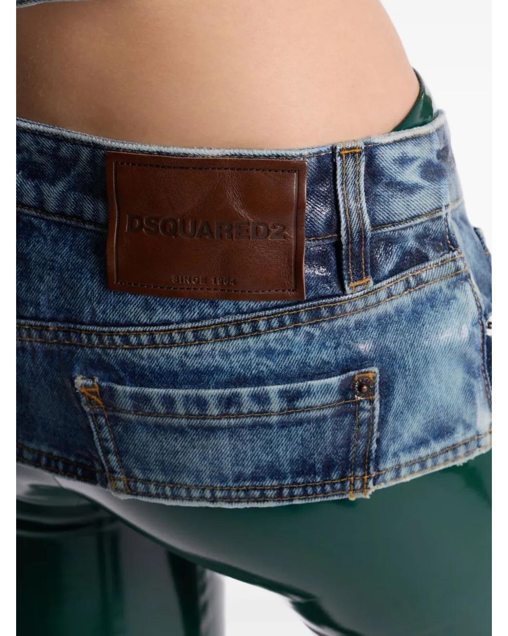DSquared² Blue Hot Skirt