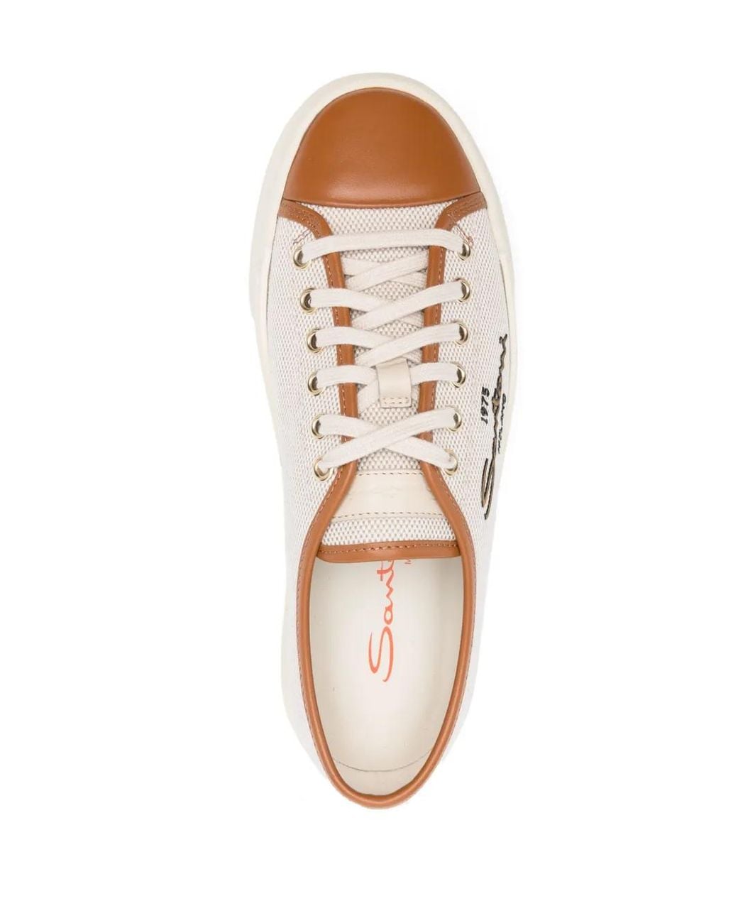 Santoni White Casual Trainers