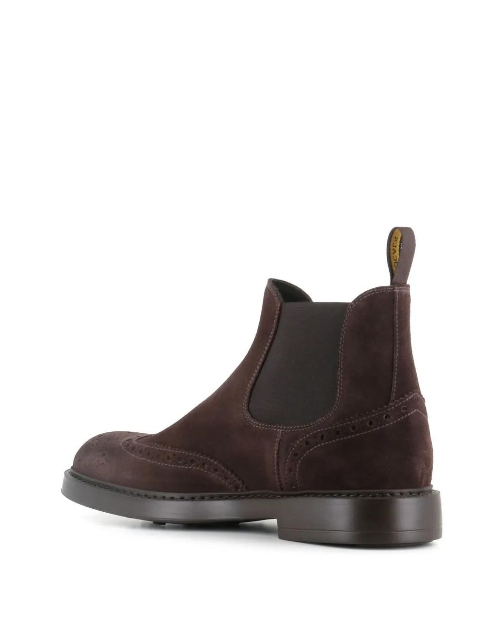 Doucal's Wildlederstiefel Mit Budapestermuster in Brown für Herren