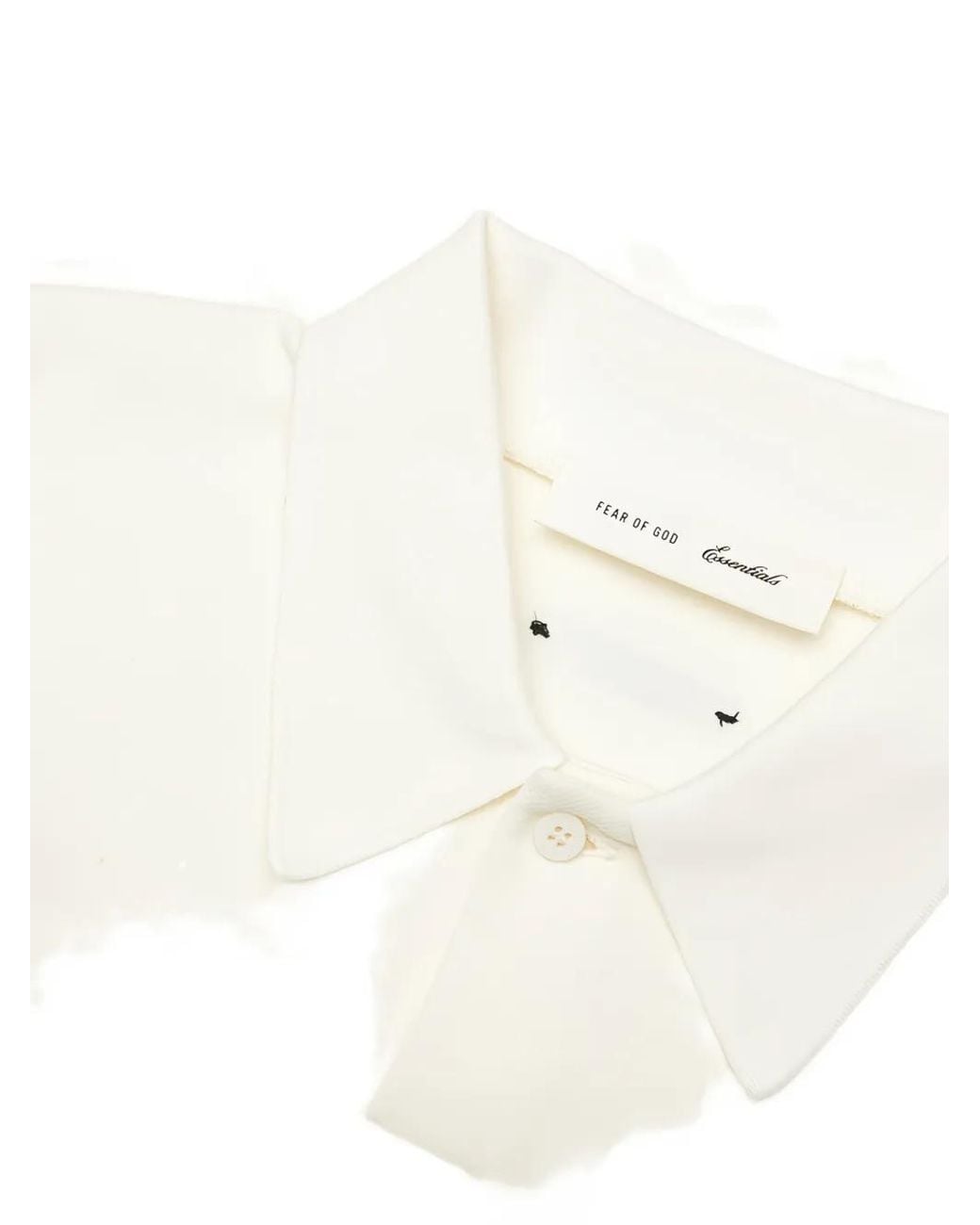 Fear Of God White Essentials 90S Cropped Polo Shirt for men