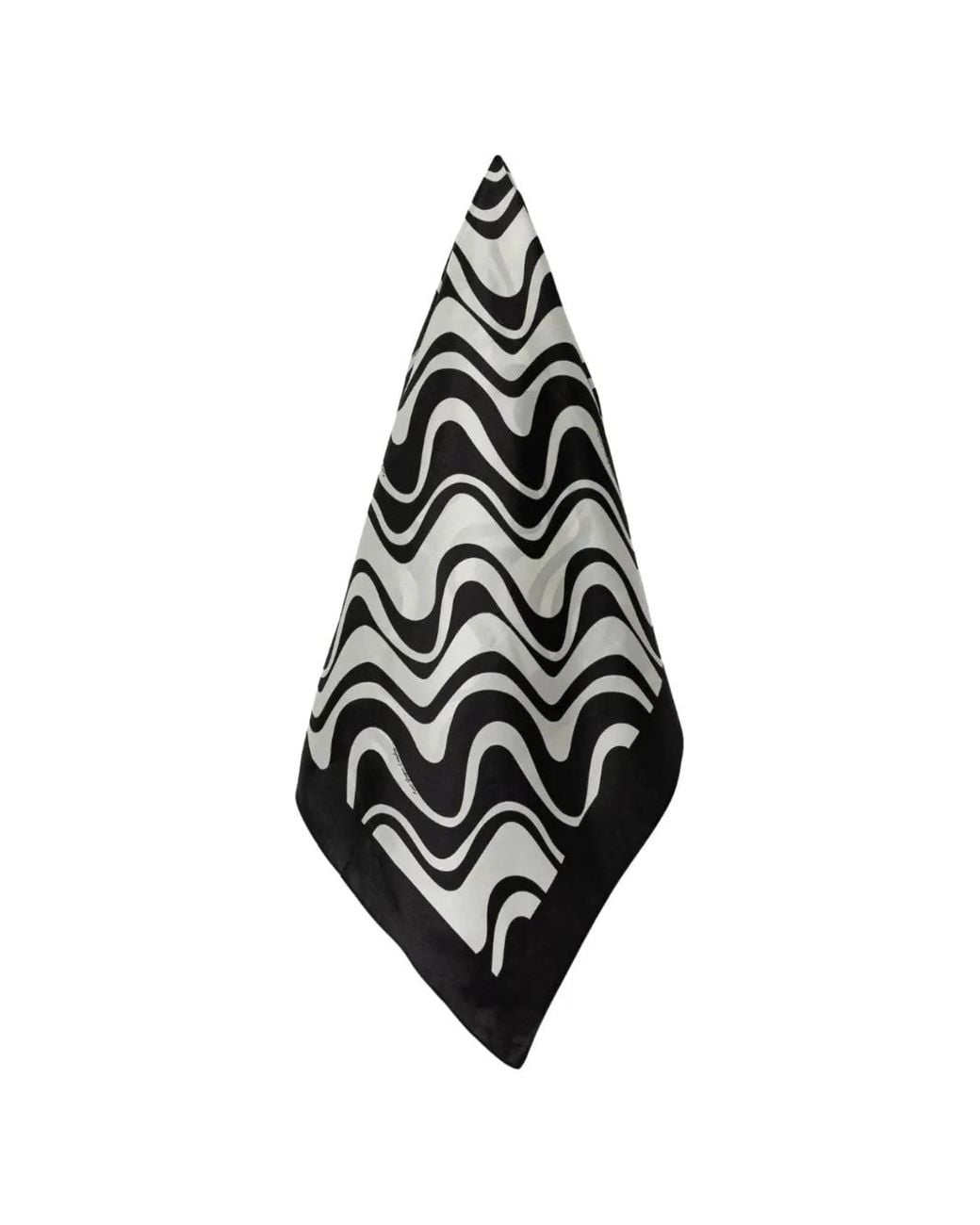 Kurt Geiger White Square Pattern Scarf