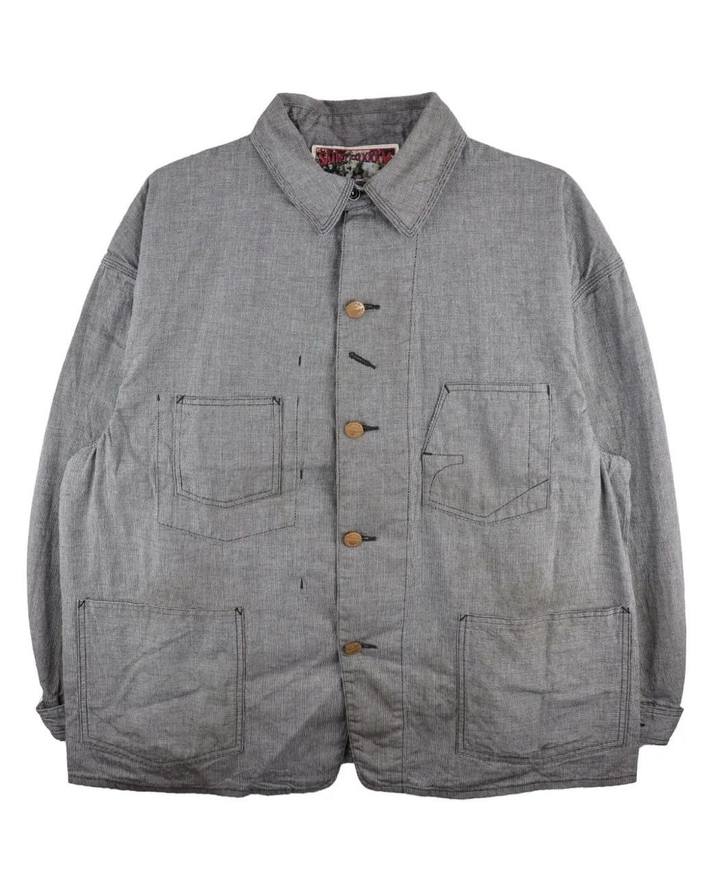 SAINT Mxxxxxx Gray Denim Jacket for men
