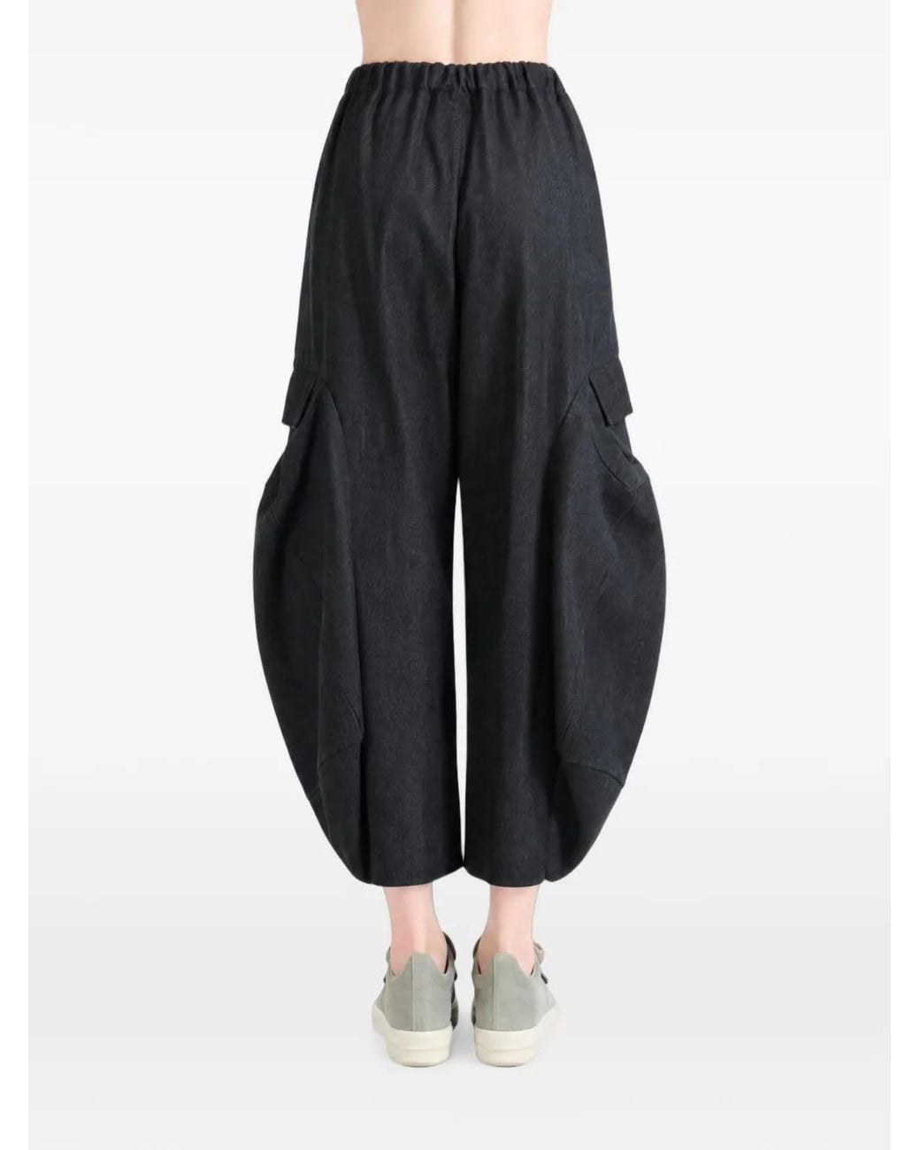 Comme des Garçons Gray Cropped Cargo Trousers