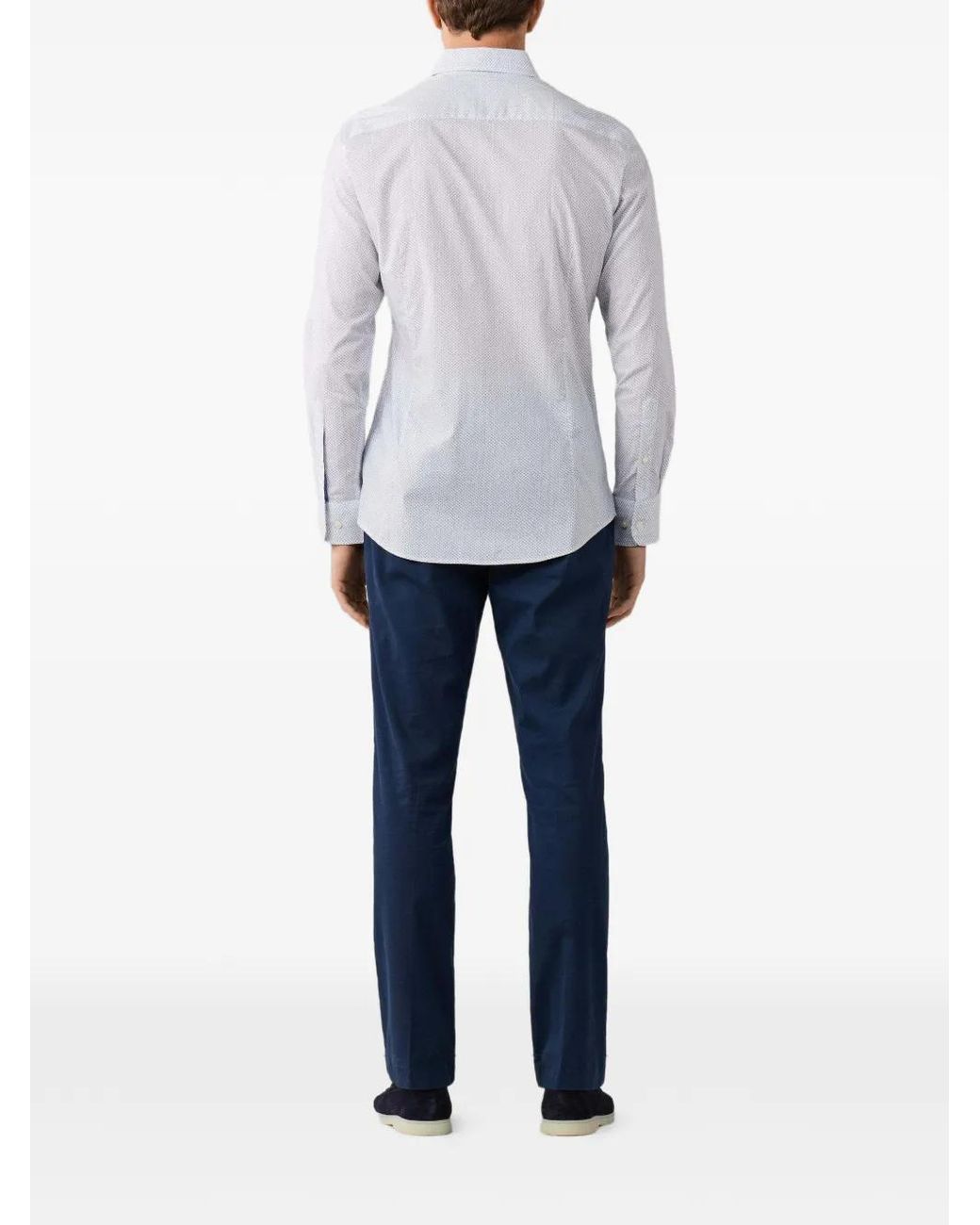 Hackett Blue Chemise En Coton for men