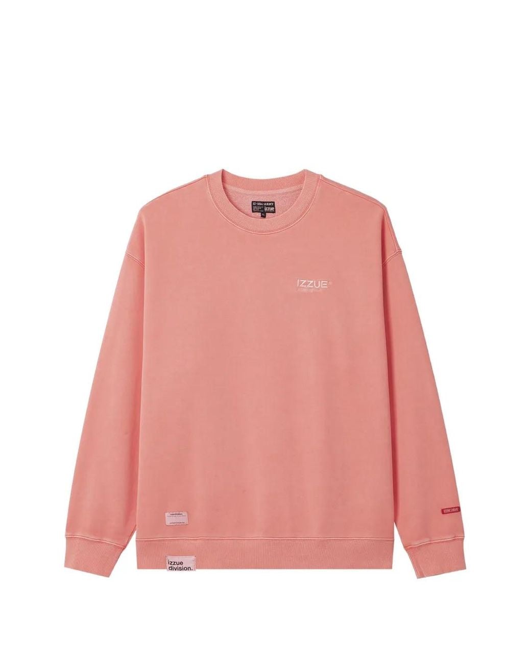 Izzue Pink Logo-Print Cotton Sweatshirt for men