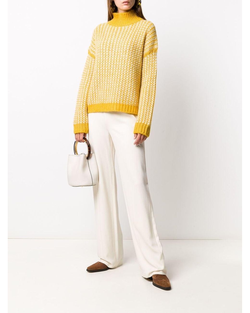 hugo boss yellow jumper