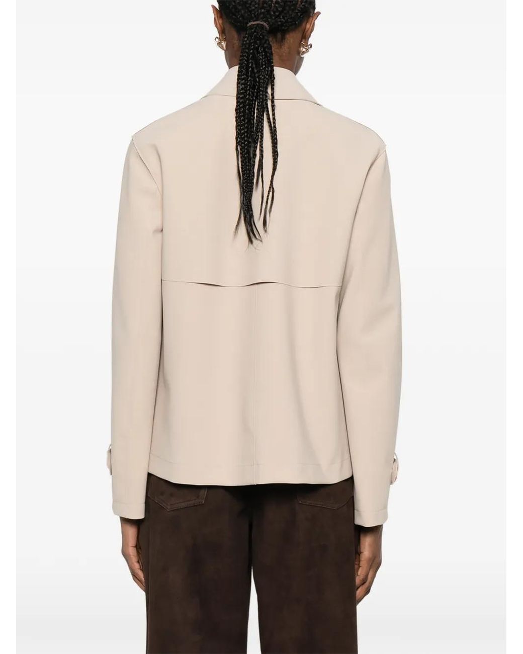 Chaqueta con doble botonadura Harris Wharf London de color Natural