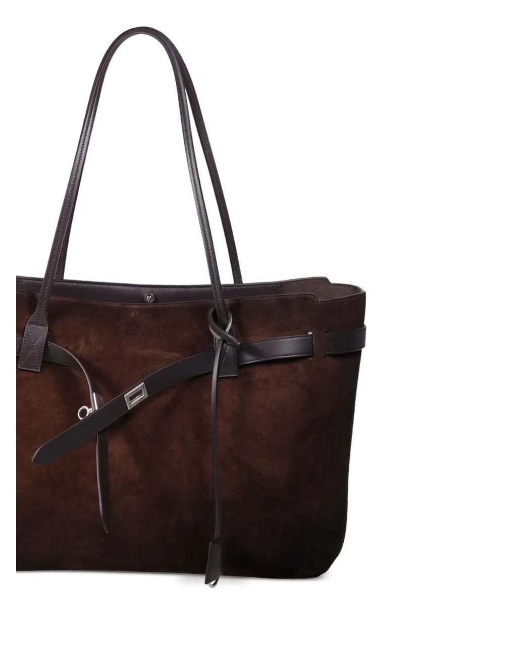 Balenciaga Brown Bel Air Large Suede Tote Bag