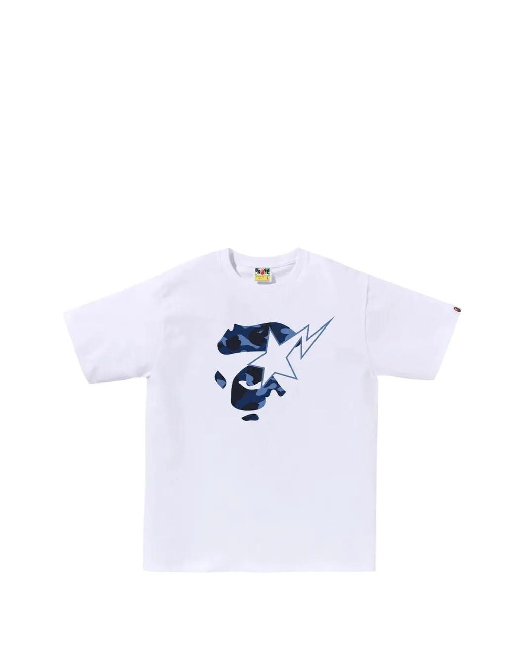 A Bathing Ape White Ape Face Sta T-Shirt for men
