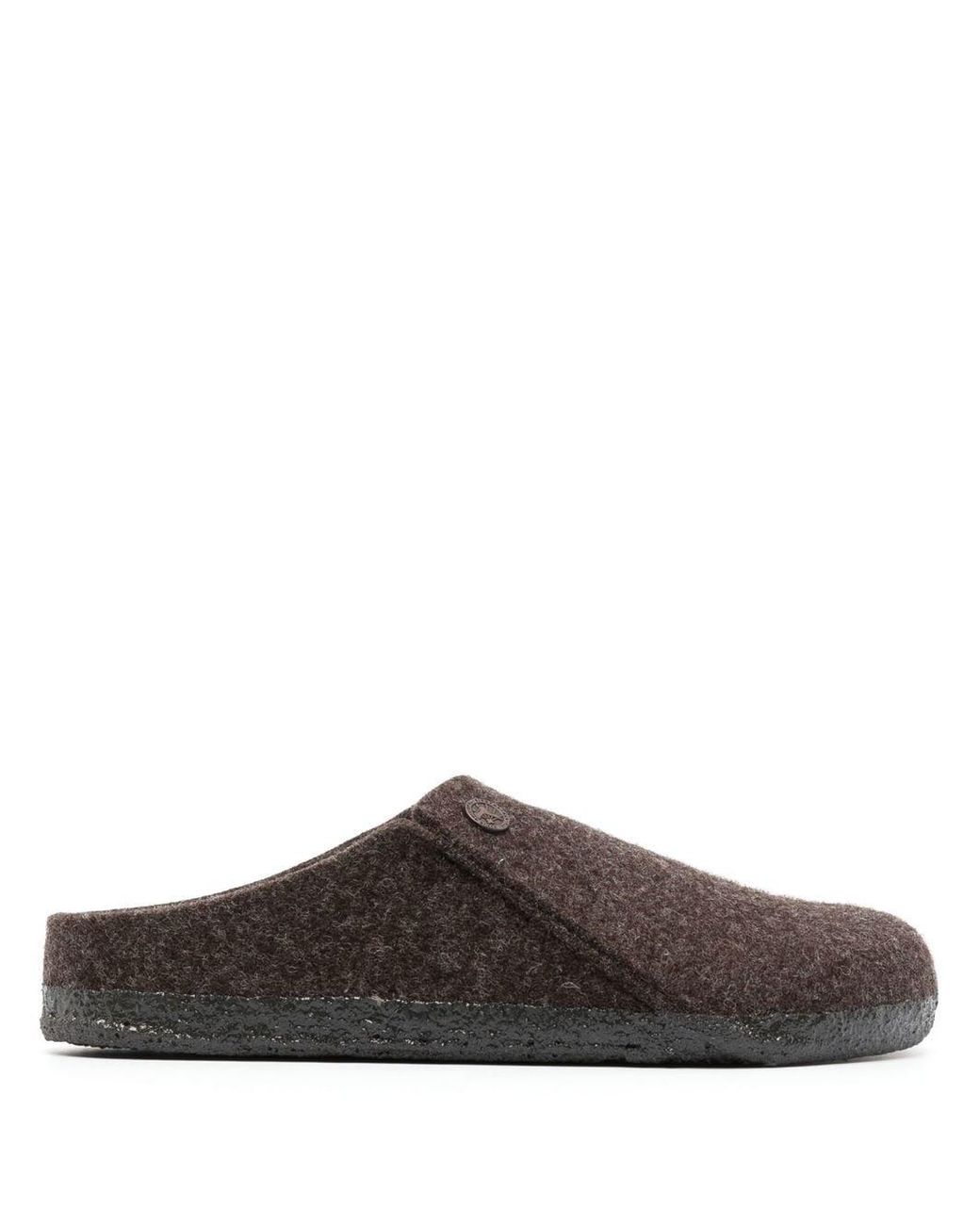 Birkenstock Zermatt Woolfelt Slippers in Brown Lyst