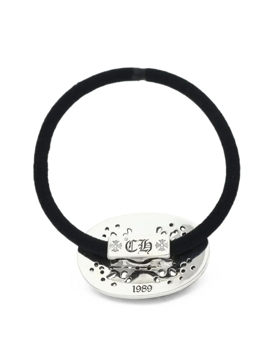 Chrome Hearts Black 925 Classic Oval Hair Tie for men