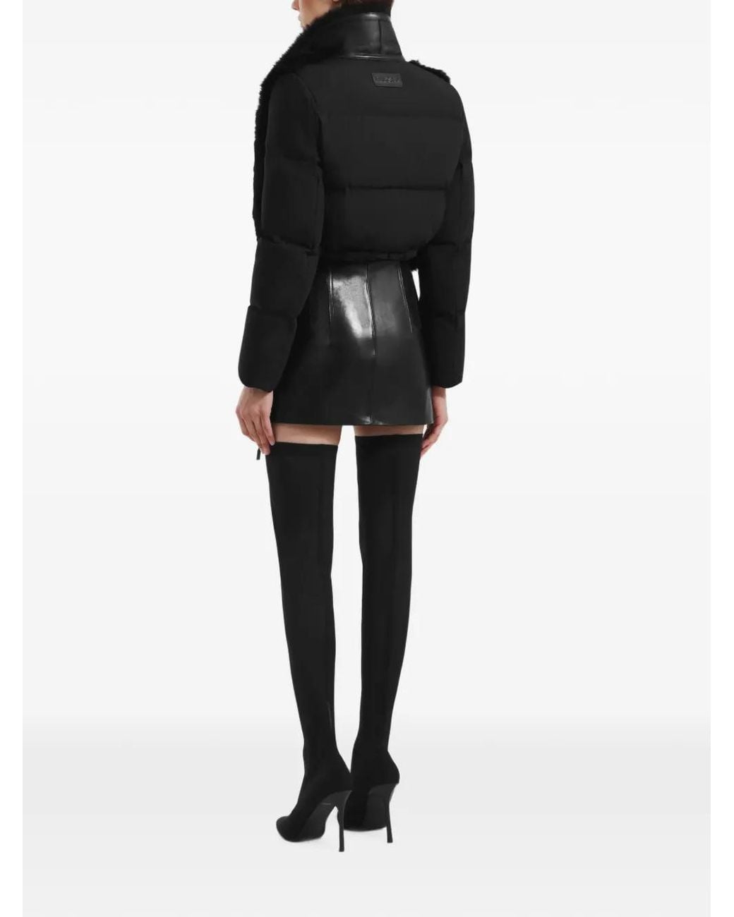 Rudsak Black Lilah Cropped Puffer Jacket